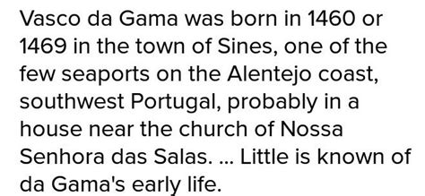 Biography on Vasco Da Gama - Brainly.in