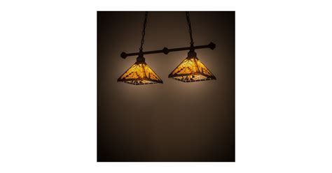 Meyda Tiffany 181816 Neuvo Mission 2 Light 10" Wide Linear Pendant ...