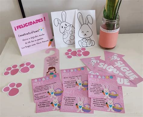 Kit Digital Imprimible Pascua Actividades Búsqueda Y Pistas con 3 ...