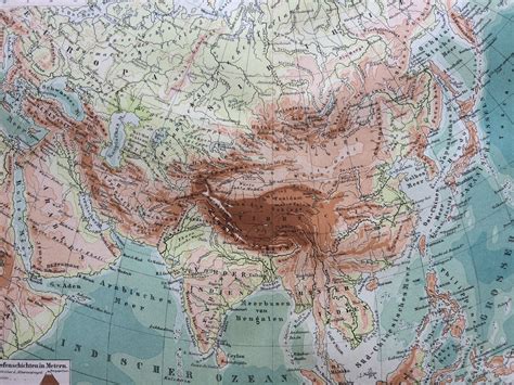 Physical Map of Asia 的图像结果