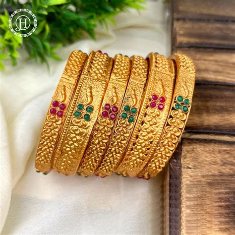 Designer Matte Finish Bangle Sets (6 Bangles) – Jewel Palace