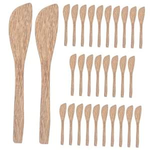 Buy BESTYASH 30Pcs Wooden Jam Spreaders Ergonomic Multi Function Butter ...