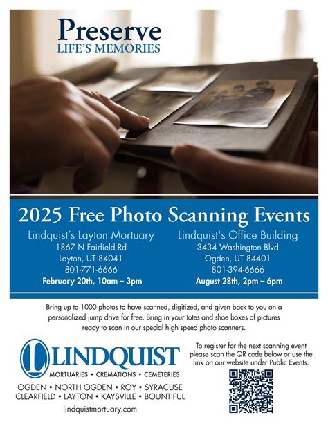 Free Photo Scanning Event Syracuse | Lindquist Mortuaries & Cemeteries
