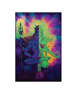SIGN EVER Shiva Trippy Wall Posters (Paper; Multicolour; L x H 12.00 X ...