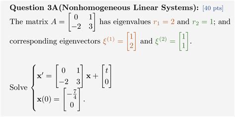 Image result for Non-Homogeneous Linear-systems