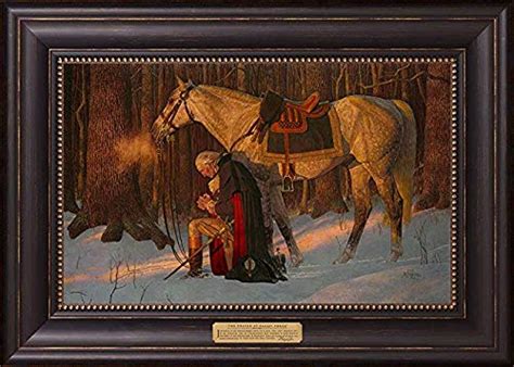 12109 - The Prayer at Valley Forge -21" x 30" Textured Litho, Antique ...