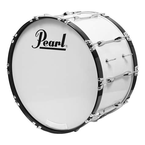 Pearl Competitor 22'' x 14'' Marching Bass Drum, Pure White at Gear4music