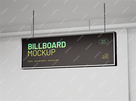 Digital Advertising Billboard Mockup | Free PSD