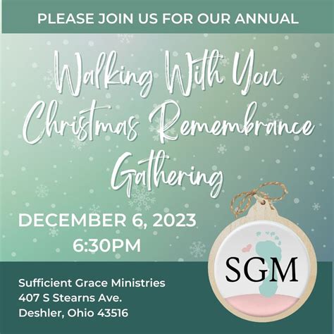 2023 SGM Walking With You Christmas Remembrance Gathering, 407 S ...
