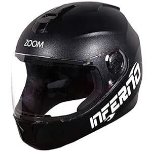 Steelbird SBH-11 Zoom Inferno Full Face Helmet with High Impact ABS ...