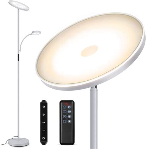 Dullas Uplight Floor Lamp, 30W 2800K-7000K LED Standing Uplighter Floor ...