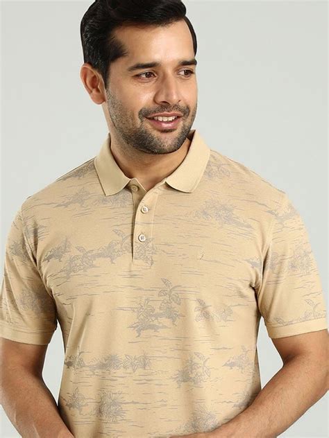 Buy Men Printed Polo T-Shirt Online | Indian Terrain