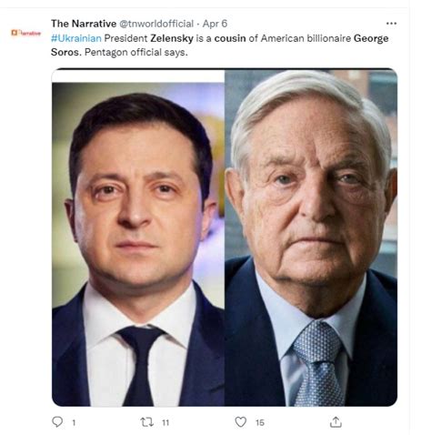 No, Claims That Volodymyr Zelensky Is Related To George Soros, The ...