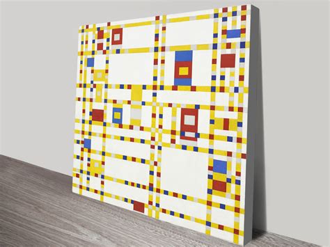 Piet Mondrian Broadway Boogie Woogie Wall Art | Blue Horizon Prints AU