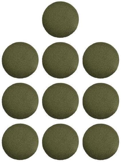 Bnf® 3x10x Fabric Cloth Covered Buttons DIY Metal Shank Buttons for ...