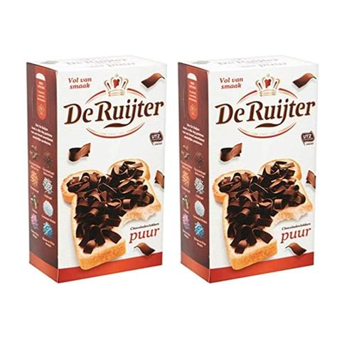 Buy De Ruijter, Dark Chocolate Flakes, Vol van smaak, Vlokken, 2 box ...