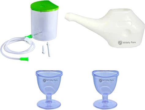 Widely Pure Enema kit satvik 1500ml and Jal Neti Pot 150ml and 2 Eye ...
