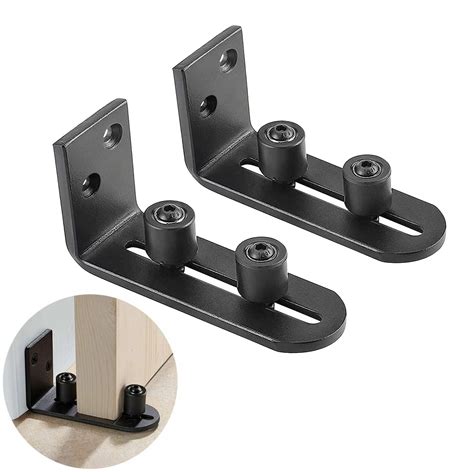 Tetupga 2 Pack Sliding Barn Door Floor Guides Flush Sliding ...