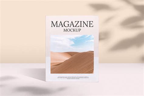 Free Front View Magazine Mockup PSD - CreativeBooster