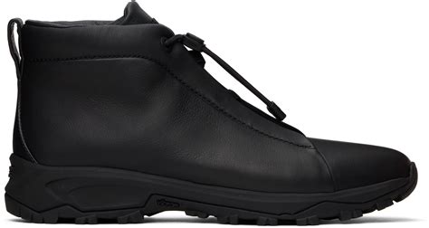 ZEGNA Triple Stitch High-Top Sneakers in Black for Men | Lyst