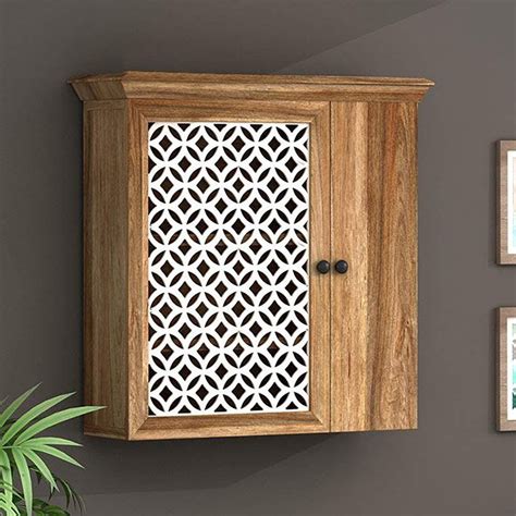 The Home Decor Solid Wooden Floating Wall Mounted Shelf Rack with ...