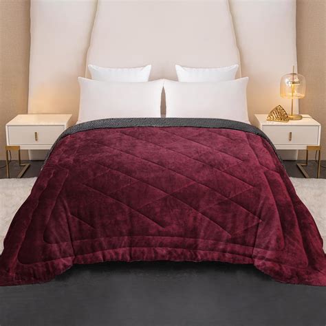 Buy Cloth Fusion Fleece Sherpa Blanket for Winter Single Bed 500GSM ...