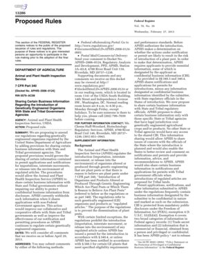 Fillable Online aphis usda 7 CFR Part 340 - aphis usda Fax Email Print ...