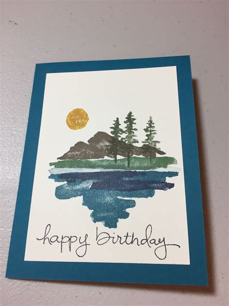 Handmade Watercolor Birthday Card
