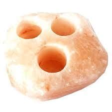 Buy VISION CRAFTED Himalayan Crystal Rock Salt Tea Light Candle Holder ...