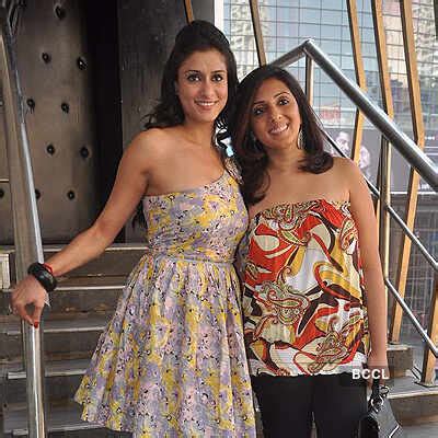 Shilpa Saklani and Munisha Khatwani pose for the cameras during ...