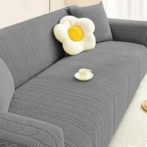 Lukzer Universal 4 Seater Jacquard Sofa Cover with 2 Cushion Cover Soft ...