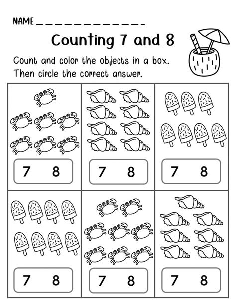 Image result for Counting Number 10 Worksheet