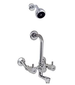 Jal Stainless Steel Warna 3570 Wall Mixer Set with Overhead Shower ...
