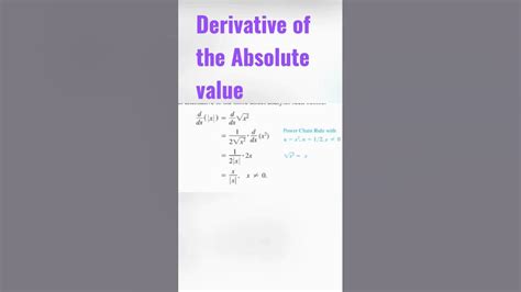 Image result for Absolute Value Derivative Rule