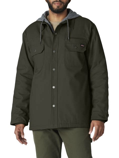 Genuine Dickies Quilted Hooded Canvas, Outerwear Jacket (Men's ...