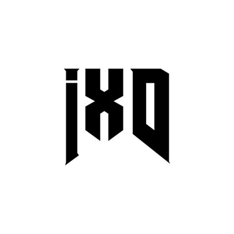 Ixd letter logo design for technology company ixd logo design black and ...