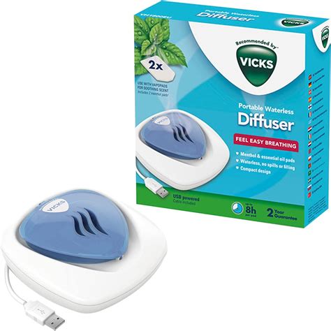Vicks Portable Waterless Diffuser With Two Vapopads – The Moms Darling ...