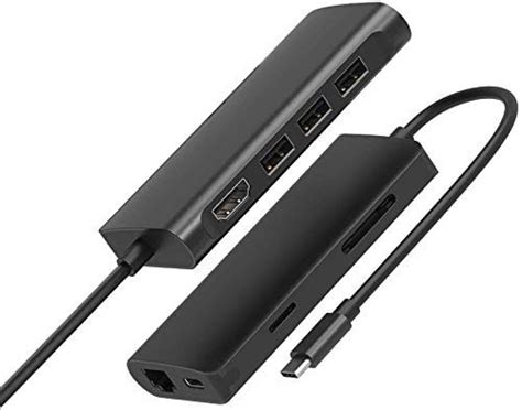 Eller Sante ® 8 in 1 USB C Hub Multiport Type C Adapter Ethernet with ...