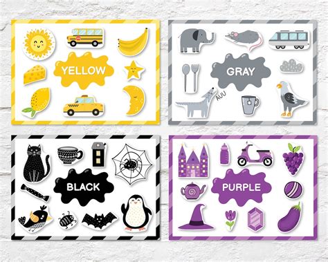 Buy Color Sorting Busy Book for Toddlers Printable Baby Quiet Online in ...