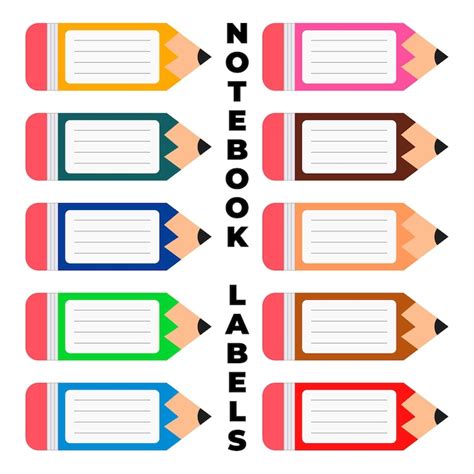 School notebook labels Images - Free Download on Freepik