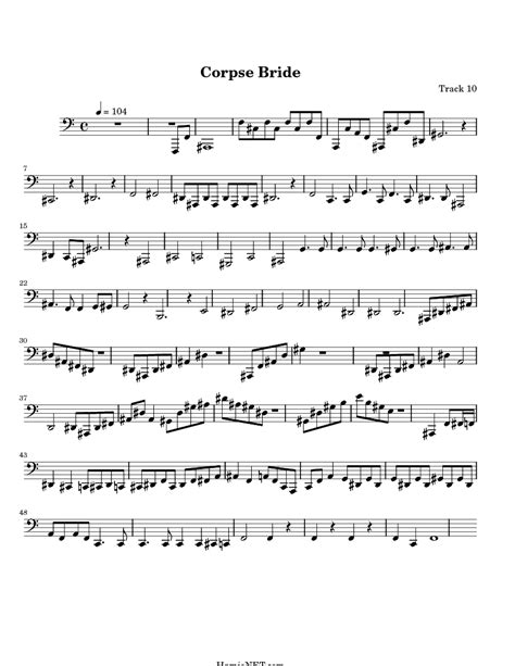 Image result for Corpse Bride Piano Sheet Music
