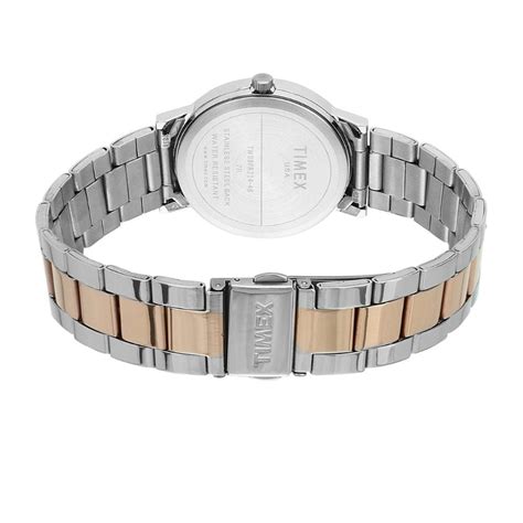 Timex Classics Pairs Brown Dial Round Case 3 Hands Function Watch -TW0