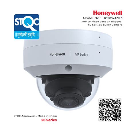 Honeywell HC50W43R3 3MP IP Fixed Lens IR Rugged 50 SERIES Dome Cameras ...