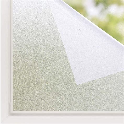 Buy WISDOM Privacy Window Film Frosted Glass Film Glass Film No Glue ...
