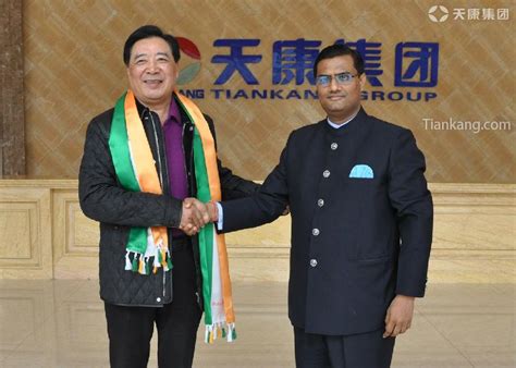 印度驻上海总领事古光明莅临天康集团考察访问|江苏智翔自动化设备有限公司