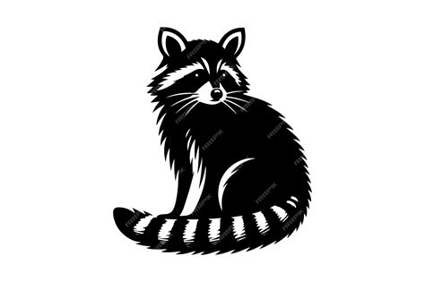 Silhouette Of Raccoon