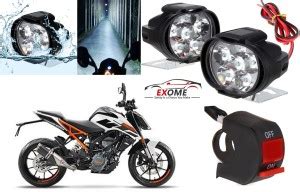EXOME 6LEDBLKSWITCH107 Fog Lamp Motorbike LED for KTM (12 V, 10 W ...