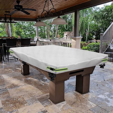 Pool Table Cover 8ft - Billiard Table Cover, 600D Waterproof Covers for ...