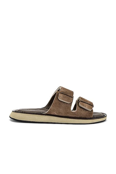 Rag & Bone Parker Slide in Tundra Brown Suede | REVOLVE