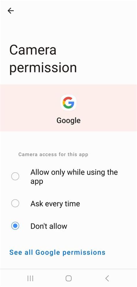 Image result for Android Camera Permissions